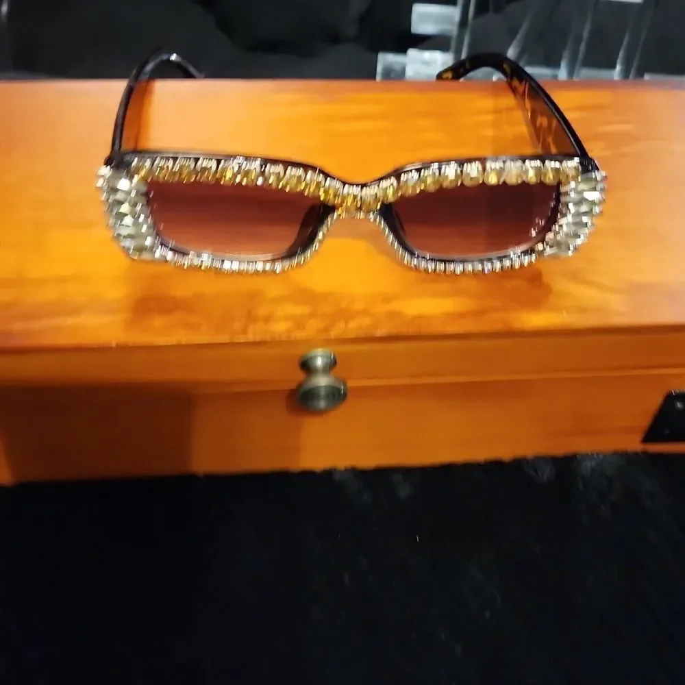 Doll's‎ Kill Rhinestone Studded Sunglasses